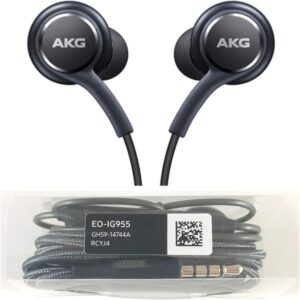 Stereo Headphones w/Microphone for Samsung Galaxy S8 S9 S8 Plus S9 Plus Note 8 - Designed by AKG - 100% Original