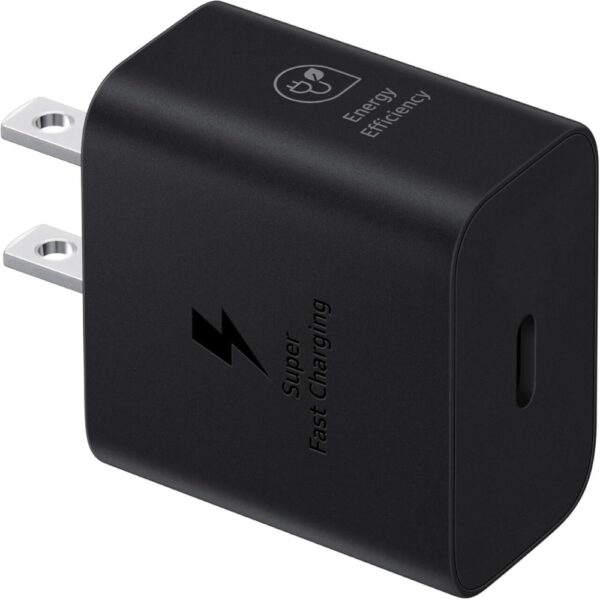 Samsung 25W Wall Charger Power Adapter with Cable Compatible with Galaxy and USB Type C Devices, Black